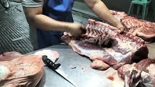 QUICK PIG PORK DEBONING SKILLS #PORK #DEBONING #skills  #QUICK @Seromixtv
