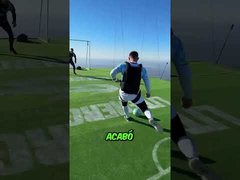Acaban de jugar fútbol en las nubes y Diosito ya sabe quien es Cristiano Ronaldo