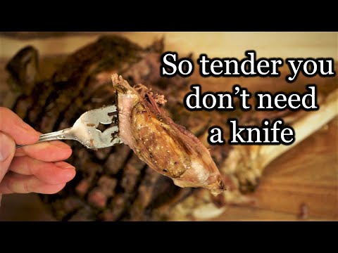 Amazingly Tender Slow Roasted Whole Leg Of Lamb