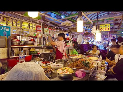 [4K SEOUL] Chuyến đi bộ đến chợ Gwangjang Thiên đường ẩm thực truyền thống của Hàn Quốc
