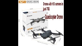 Quadcopter with 120° Wide-Angle 720P HD Drone Camera in just 70$