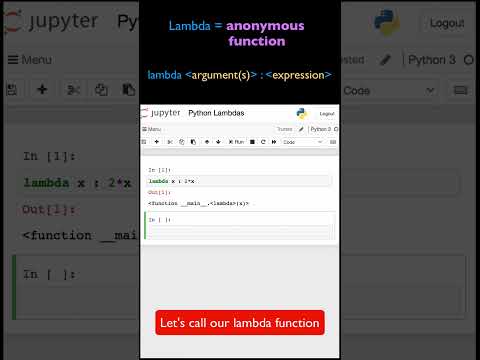 Python Lambda Functions - Define and Call a Lambda