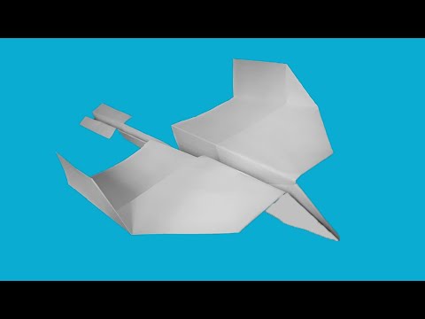 avion en papier qui vole longtemps et loin # planeur
