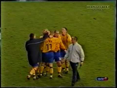 A Chris Greenacre hat-trick as Mansfield beat Huddersfield 4-0 in the FACup in 2001