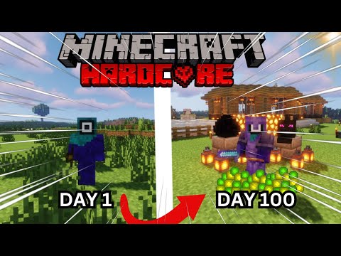 100 Days in Minecraft Hardcore: My Insane Survival Story!