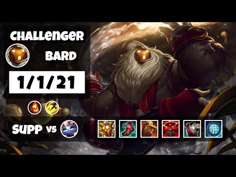 Bard vs Yuumi BR Challenger SUPPORT (1/1/21) - v11.13