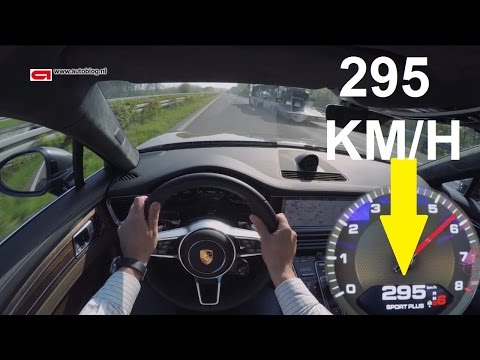 POV Autobahn 295 km/h in Porsche Panamera Turbo
