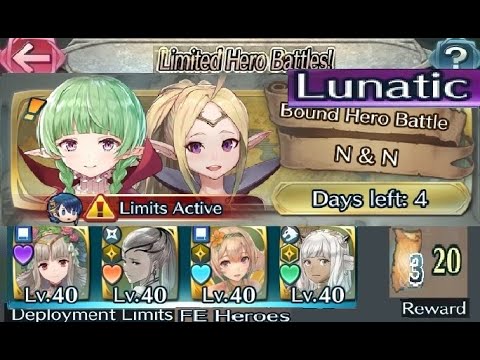 The battle with Limited unit : Vs. Nowi & Nah  - Lunatic (with F2P units, No SI / seals)