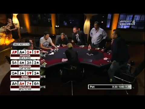 German High Roller S06E06 PLO. Pfeiffer vs. Lehmann vs. Kang vs. McCuller