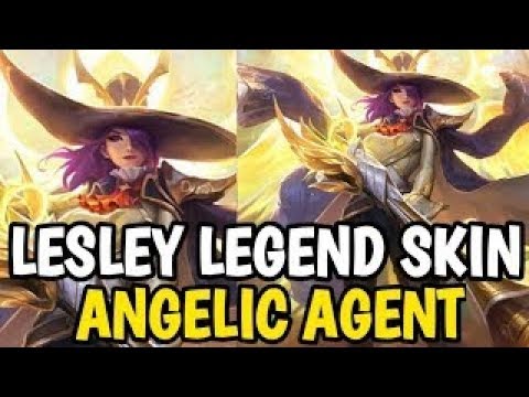 Finally Lesley Legend Skin Angelic Agent Gameplay Is Here (BEST LEGEND SKIN..?) - Mobile Legends