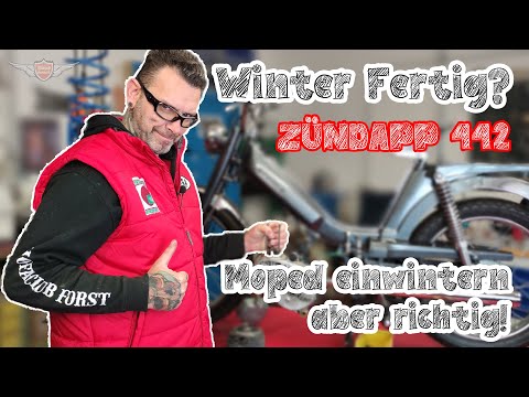 Ab in den Winterschlaf!  Moped richtig Winterfest machen mit Mr. Moped