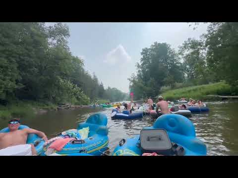 Quick clip of tubing down the Rifle River