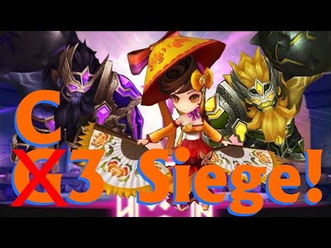 Too Slow for G3 so I do C3!! - 1v1 Siege - Summoners War