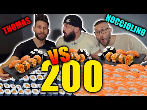 SFIDA DI SUSHI | Thomas Hungry VS Danny e Nocciolino