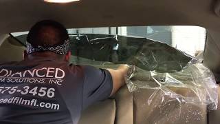 Window Tinting: How to reverse roll a back window