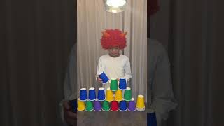 Building with cups!! Part101 #shorts #レオ