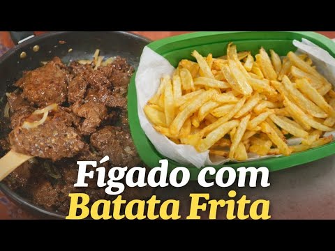 Dona Alexandrina faz fígado com batata frita 