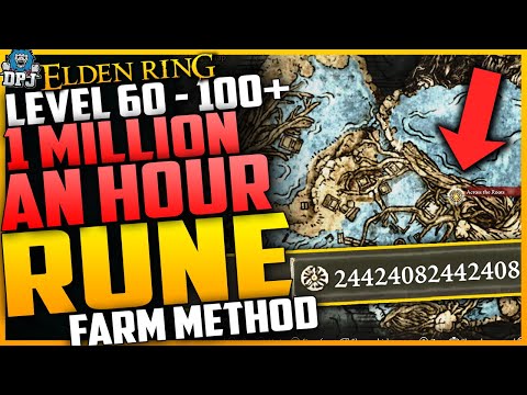 Elden Ring: MILLION RUNES PER HOUR EASY - Best Rune Farm In The Game - Fast Level Up XP Guide