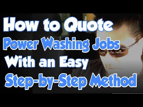 How to Quote, Price, Bid Power Washing Jobs