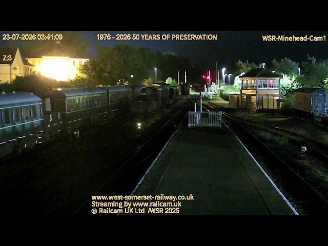 ウェスト・サマセット鉄道 マインヘッド駅（イギリス最長の保存蒸気鉄道ウェスト・サマセット鉄道の西端ターミナル駅）