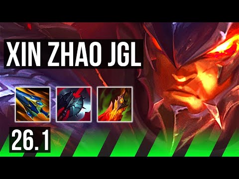 XIN ZHAO vs LEE SIN (JGL) | 40K damage | KR Grandmaster | 26.1