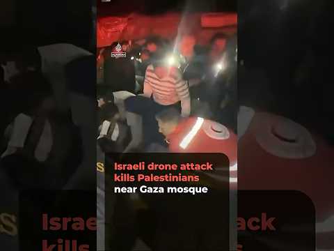 Israeli drone attack kills Palestinians near Gaza mosque