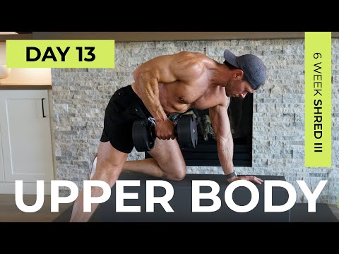 Day 13: 30 Min SOLID UPPER BODY Workout with Dumbbells [Killer Drop Sets] // 6WS3