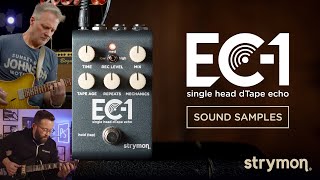 Video thumbnail for EC-1 Single Head dTape Echo Sound Samples | Strymon by strymon