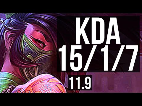 AKALI vs DIANA (MID) | 15/1/7, Legendary, 300+ games | EUW Grandmaster | v11.9