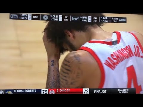 Last minute of Oral Roberts Miracle Win VS Ohio State #marchmadness