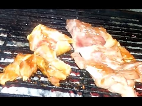 Asian Street Food - Grilled Beef Along Street 271 - Phsar Doeum Thkov