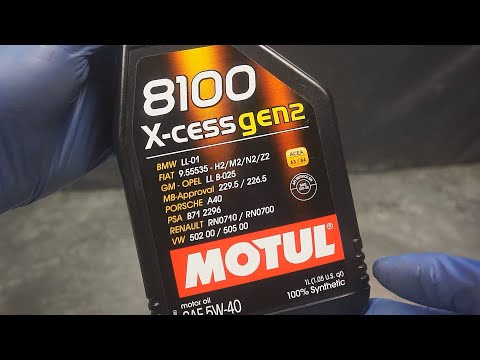Motul 8100 X-Cess gen2 5W40 What does the original engine oil look like?