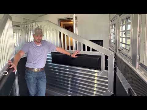 2023 Elite 4 Horse 13’8” Living Quarter with Outback Customs Interior