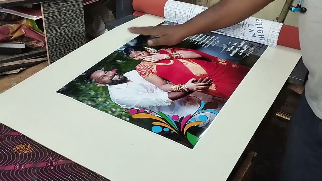 EASY WAY TO MAKING COLD LAMINATAION USING FLIM I PHOTO LAMINATION I HOW TO MAKE PHOTO LAMINATION