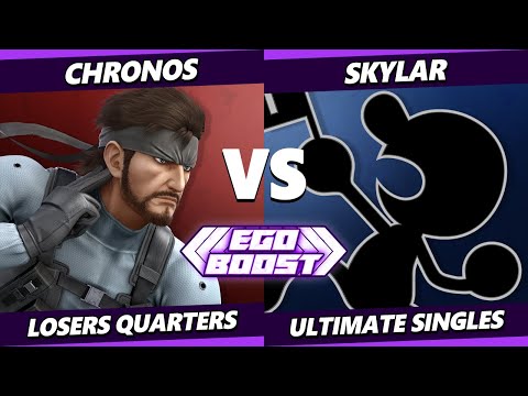 EGOBOOST Top 8 - Chronos (Snake) Vs. Skylar (Game & Watch) Smash Ultimate - SSBU
