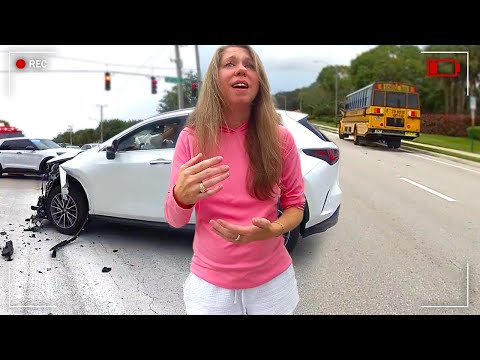 Drunk Mom Tries to Bite Cops After Crashing into School Bus