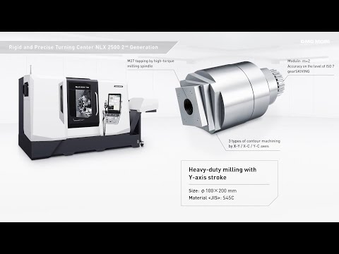 Turning Center NLX 2500 2nd Generation : Heavy-duty milling with Y-axis stroke