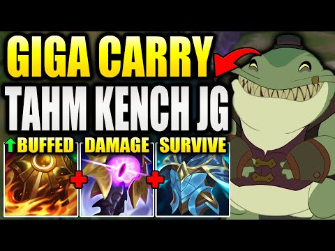 🐸 HOW TO CARRY WITH TAHM KENCH JUNGLE AFTER THE AMAZING SUNFIRE BUFFS! (Crazy Game)