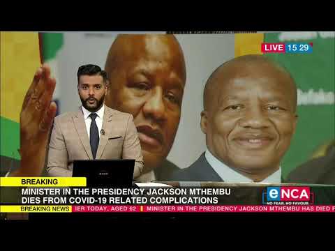 John Steenhuisen reacts to the passing of Jackson Mthembu