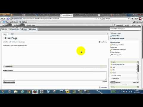 PBworks - Set Up, Folders and Accounts