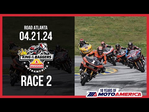 Mission King of the Baggers Race 2 at Road Atlanta 2024 - FULL RACE | MotoAmerica