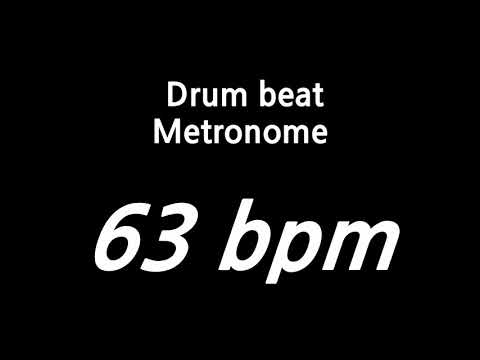 63 bpm metronome drum