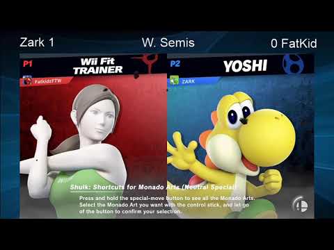 CWA Wifi Weekly 34 - Fatkid (Wii Fit Trainer) vs Zark (Yoshi) Winners Semifinals