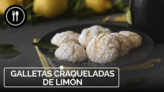 GALLETAS craqueladas de LIMÓN, receta fácil y rápida