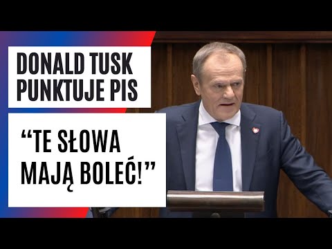 Tusk wszedł na mównicę i się ZACZĘŁO! OSTRO punktował PiS. MOCNE wystąpienie premiera | FAKT.PL