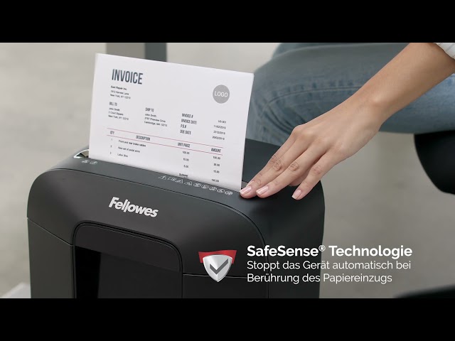 Video teaser for Fellowes LX85 Homeoffice Aktenvernichter für persönliche Nutzung