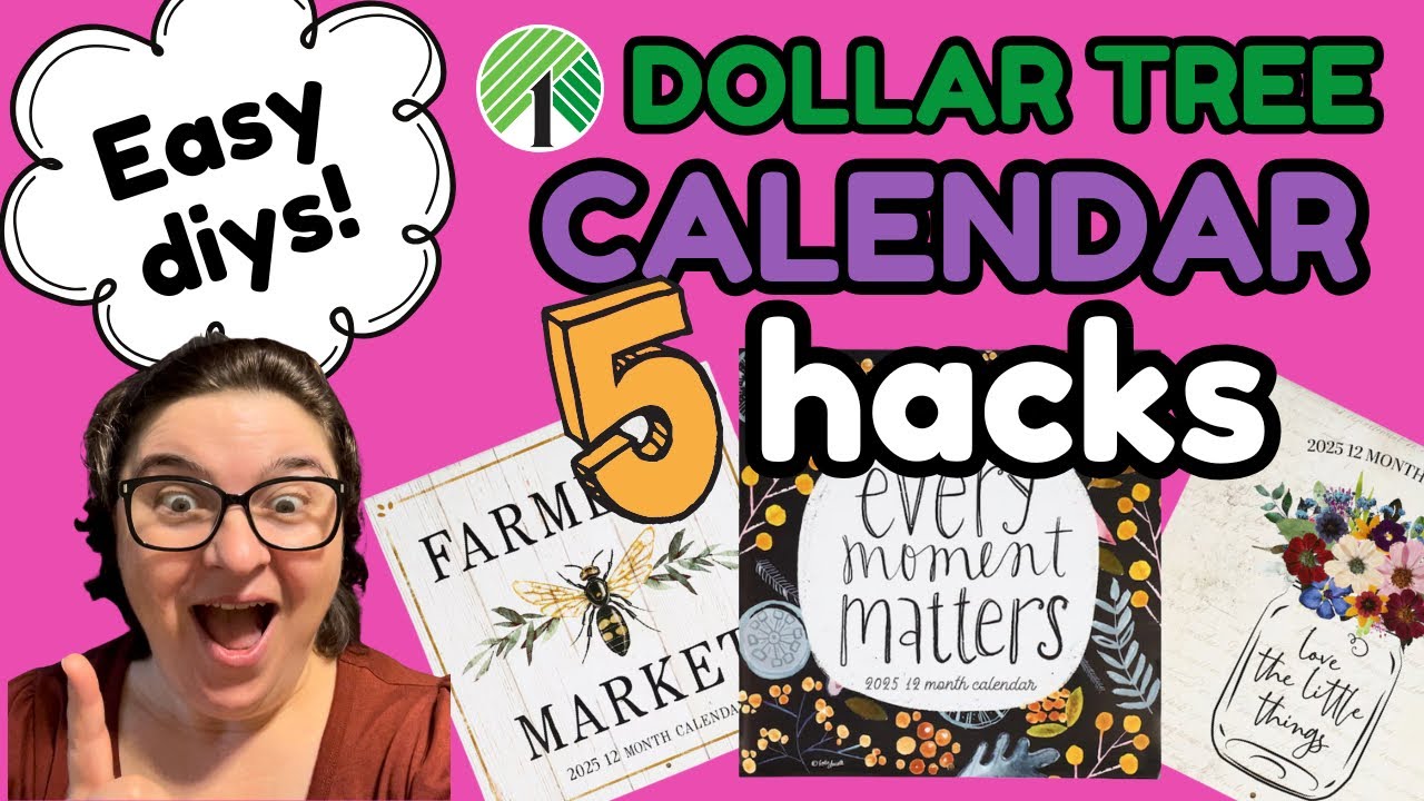 5 Genius Dollar Tree Calendar DIYs You Need to Try! 📆✨