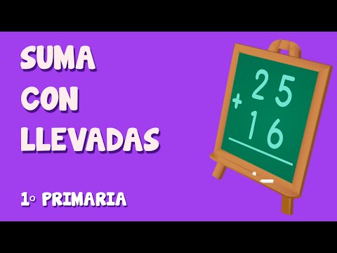 Sumas de dos números con llevadas para Primaria (1/3)