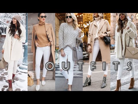 COMBINA PANTALONES BLANCOS MODA 2023 MUJER ESTILOS CASUALES JEANS BLANCOS 2023