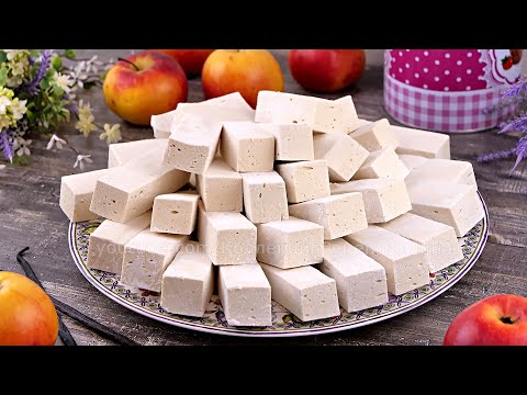 Воздушная яблочная пастила заварным способом! Домашний десерт из яблок!